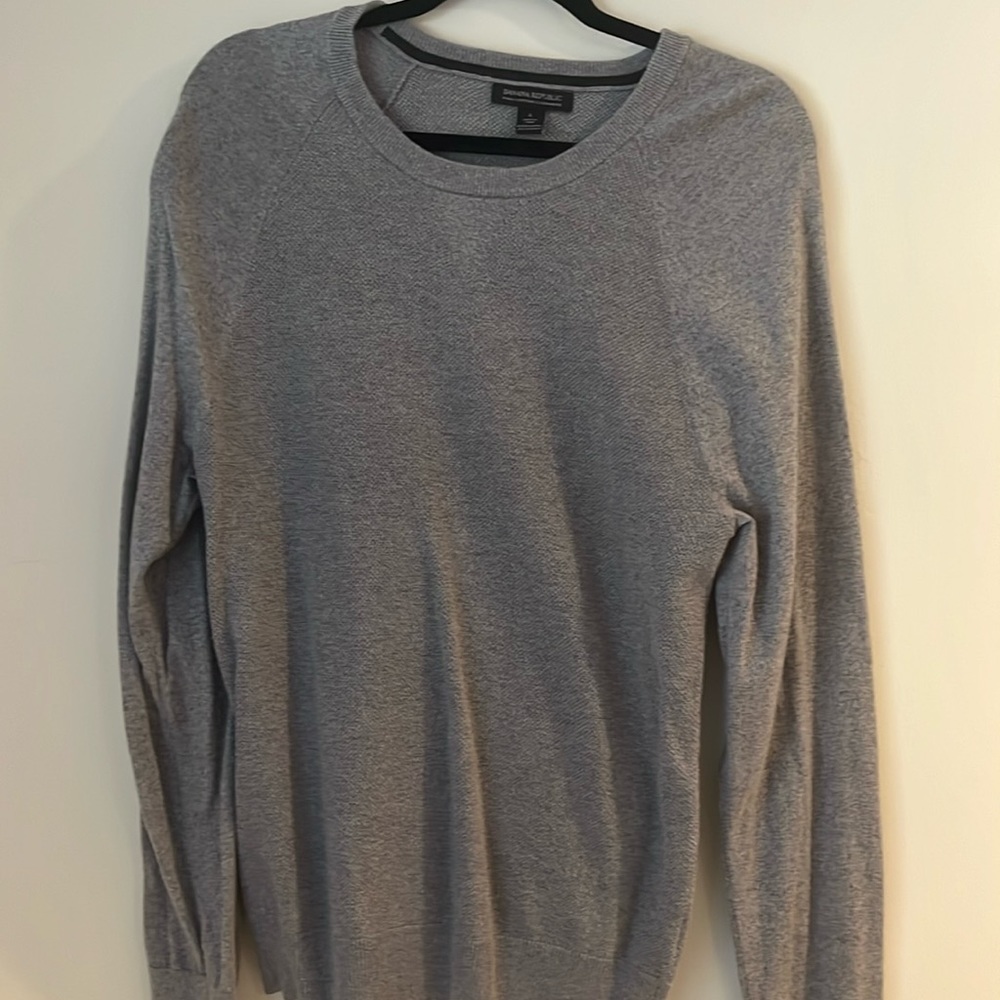 Banana Republic Prima Cotton Cashmere sweater, Grey, Size L
